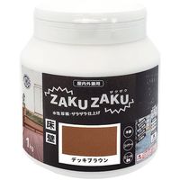 ニッペホームプロダクツ ニッぺ STYLE ZAKUZAKU 1kg デッキブラウン HUP202 4976124882630 1缶（直送品）