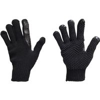 丸和ケミカル 指股完全補強手袋(黒) 1414-BK 1セット(10双) 569-2499（直送品）