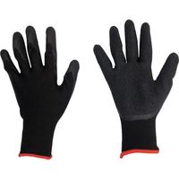 丸和ケミカル 天然ゴム背抜き手袋(ブラック) Mサイズ 762-M 1セット(10双) 569-2496（直送品）