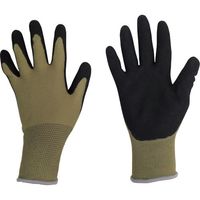 丸和ケミカル 発泡天然ゴム背抜き手袋(カーキ) Sサイズ 901-S 1セット(10双) 569-2498（直送品）