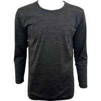 アズ BREEZE/TEX 防風長袖丸首シャツ 杢グレー L 911938L06 1枚 567-5849（直送品）