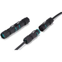 タカチ電機工業 タカチ ワンタッチ接続式防水コネクタ THB389シリーズ THB389-4P 1個 551-7774（直送品）