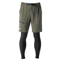 イーブンリバー フェイクレイヤードショートパンツ ブラック L
