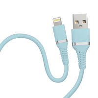 磁気研究所 柔らかく絡みにくいライトニングケーブル USB A-ライトニング 1m アイシーブルー HD-SLAC1BL 1個