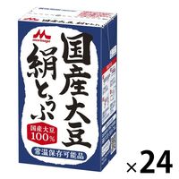 紙パック豆腐 国産大豆絹とうふ 常温 森永乳業 1セット（1丁×24） 紙パック 豆腐 ローリングストック 防災備蓄