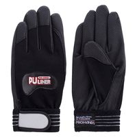 富士グローブ 合成皮革手袋 PUライナーアルファ ブラック LLサイズ 0783 1双