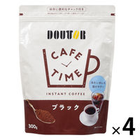 【インスタントコーヒー】ドトール カフェタイム インスタントコーヒー 1セット（300g×4袋） オリジナル