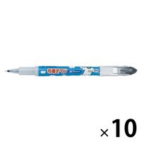 パイロット 布書きペン 細字 タフウォッシュ ブラック MNN-12F-B 1セット(1本×10)