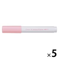パイロット 水性マーカー ジュースペイント 細字丸芯 パステルピンク SJP-20F-PP 1セット（1本×5）