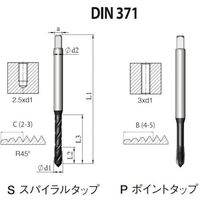 NOGA DINー371 高機能HPCポイントタップM3x0.5 XT3 PD1BM3X0.56X3XT 1セット(10本)（直送品）