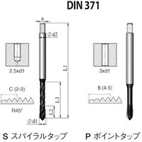 NOGA DINー371 高機能HPCポイントタップ5/16ー18UNCXT3 PD1B31218UNC2X3 1セット(10本)（直送品）