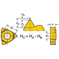 SANDVIK TーMax Uーロック ねじ切りチップ(330) 4125 R166.0L-11VW01-001 1セット(10個)（直送品）