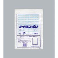 福助工業 福助 ナイロンポリ Gタイプ NO.19 0705561 1セット(1000枚:100枚×10袋) 481-3258（直送品）