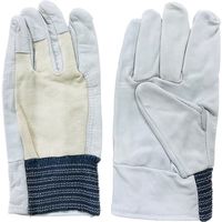 南村製作所 ラッキーワーカー 牛革クレスト甲メリヤス 703 M 白 703-M 1セット(10双) 506-0209（直送品）