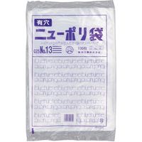 福助工業 福助 ニューポリ袋 025 NO.13 (4穴) 100枚入 0444359 1セット(2000枚:100枚×20袋)（直送品）