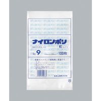 福助工業 福助 ナイロンポリ Eタイプ NO.9 0703087 1セット(2400枚:100枚×24袋) 481-0081（直送品）