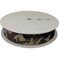 ユタカメイク 迷彩ナイロン平ベルトドラム巻 1.8t×50mm×1m ウッドランド FMH-330 1セット(25m) 474-4356（直送品）