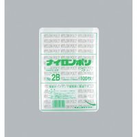 福助工業 福助 ナイロンポリ Sタイプ NO.2B 0704997 1セット(4000枚:100枚×40袋) 481-1714（直送品）