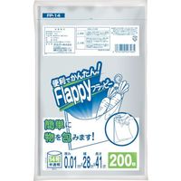 オルディ フラッピー規格袋14号0.01ミリ半透明 FP-14 1セット(10000枚:200枚×50冊) 554-7391（直送品）
