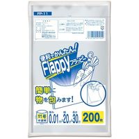 オルディ フラッピー規格袋11号0.01ミリ半透明200P FP-11 1セット(12000枚:200枚×60冊) 554-7390（直送品）
