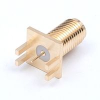 トーコネ TYC SMAコネクタプリント基板用レセプタクル SMA-PC(AU) 1個 474-7554（直送品）