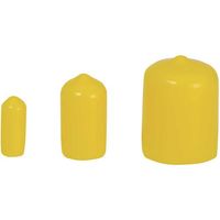 岩田製作所 IWATA 保護キャップ 丸 (50個入) 黄 HLYE250-B 1パック(50個) 524-8781（直送品）