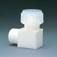 フロンケミカル フッ素樹脂 ハーフオスジョイントL型 8φ×R1/4 NR0063-002 1個 734-5984（直送品）