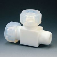 フロンケミカル フッ素樹脂 ハーフオスジョイントTー2型 8φ×R1/4 NR0065-002 1個 734-6069（直送品）