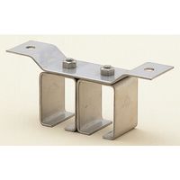 ヤボシ 天井受二連(ステンレス製) 3号 S3T2 1個 494-7551（直送品）