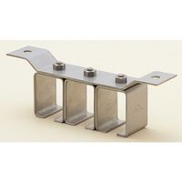 ヤボシ 天井受三連(ステンレス製) 2号 S2T3 1個 494-7544（直送品）