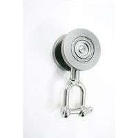 ヤボシ シャックル付単車(ベアリング入)(ステンレス製) 3号 S3TNBSH 1個 494-5889（直送品）