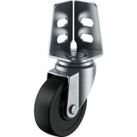 ユーエイ アングル 自在 キャスター 導電ゴム 車輪径75mm Sタイプ SA型 取付寸法20×21，16 SA-75RHE 1個（直送品）