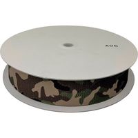 ユタカメイク ベルト 迷彩ナイロン平ベルトドラム巻 ウッドランド 1.8t×50mm×25m PFMH-330 1巻 460-0216（直送品）