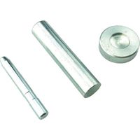 ユタカメイク 平ベルト金具 手打ち式カシメ 台座セット 打棒・ハトメ棒・台座(各1個) JO-DS 1袋(1式) 474-4351（直送品）