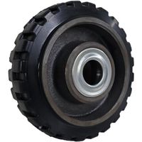 ヨドノ 鋳物重荷重用ゴム車輪ベアリング入 スリップ防止仕様 HB200X50 LUG 1個 553-1511（直送品）