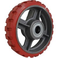 ヨドノ 鋳物重荷重用ゴム車輪ベアリング入 スリップ防止仕様 GHB150X50 LUG 1個 553-1514（直送品）