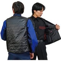 岡潮 手洗い洗濯できるUSB電熱ベスト40206 (ウェアのみ) LL OK40206_WEAR_LL 1着 520-4580（直送品）