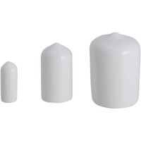 岩田製作所 IWATA 保護キャップ 丸 (10個入) 白 HLWH140-P 1パック(10個) 524-8807（直送品）