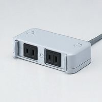 石黒製作所 プラパート シャッターカバーコンセント シルバー 電源2口 G102-E-LG 1個 474-3624（直送品）