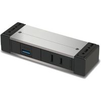 石黒製作所 プラパート カセット式コンセント G001 シルバー 電源1口/USBーA(中継)1口 G001-2-EA-S 1個（直送品）