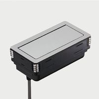 石黒製作所 プラパート フラットプッシュコンセント シルバー 電源2口/LAN1口 G201-2E1C-S 1個 474-3621（直送品）