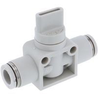 日本ピスコ PISCO ハンドバルブ ユニオンストレート HV4-4-2W 1個 423-4041（直送品）