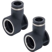 日本ピスコ PISCO 2回路ジャンクションブロック 107シリーズ 末端出力ポート MA107-08C-B 1個 423-4050（直送品）