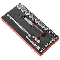 FACOM ソケットセット MODM.S161ー36 1/2 6P ラチェットレンチ ソケット 23Pc 1個 450-6477（直送品）