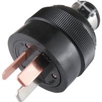 アメリカン電機 平刃形 ゴムプラグ 3P50A250V R532 1個 850-1177（直送品）