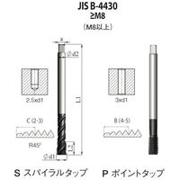 NOGA JIS Bー4430 高機能HPCポイントタップM12x1.75 XT3 PJ4BM12X1.75H43 1本（直送品）