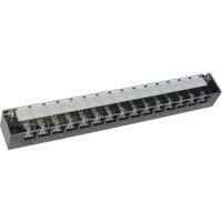 サトーパーツ 中継用2列型端子台 MLー1シリーズ 300Vー15A 極数15 ML-1-15P 1個 788-9682（直送品）