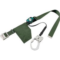 サンコー タイタン RICOROーNライト ロック装置付巻取器式胴ベルト グリーン RA507N-GR 1本 424-6230（直送品）
