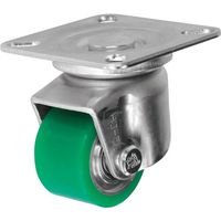シシクSISIKUアドクライス シシク 低床重荷重用キャスター 50径 自在 ウレタン車輪 三価クロメート HJ-50U-U 1個（直送品）