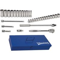 WILLIAMS JHWTBー104メタルツールボックス付 ツールセット 33個 JHWMSS-33FTB 1セット(33個)（直送品）